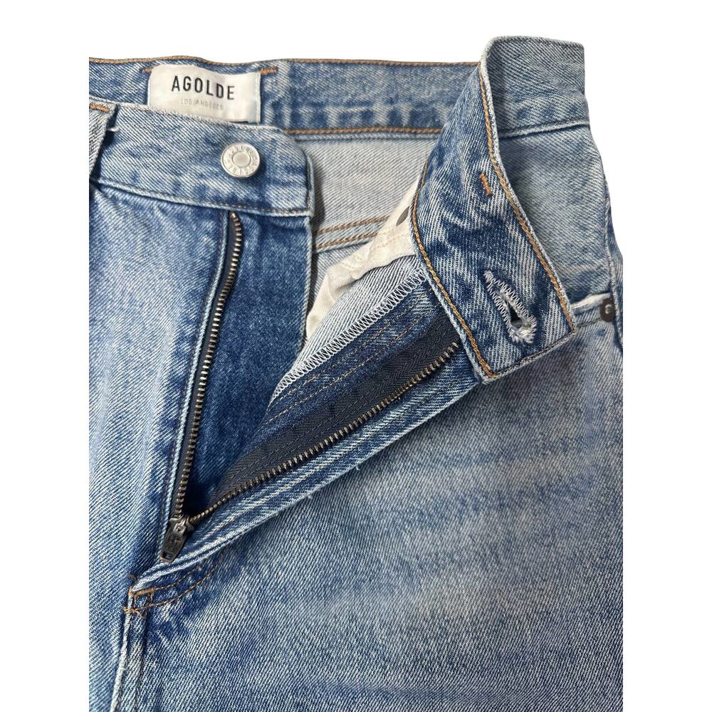 AGOLDE Balloon Jeans 26 Blue Denim Organic Cotton High Rise Ankle 27" - Picture 10 of 15